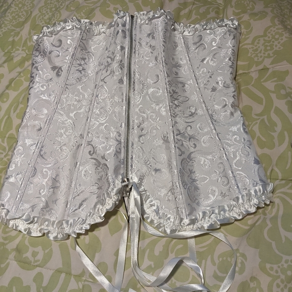 Adore Me White Ruffle Bustier - Picture 2 of 9